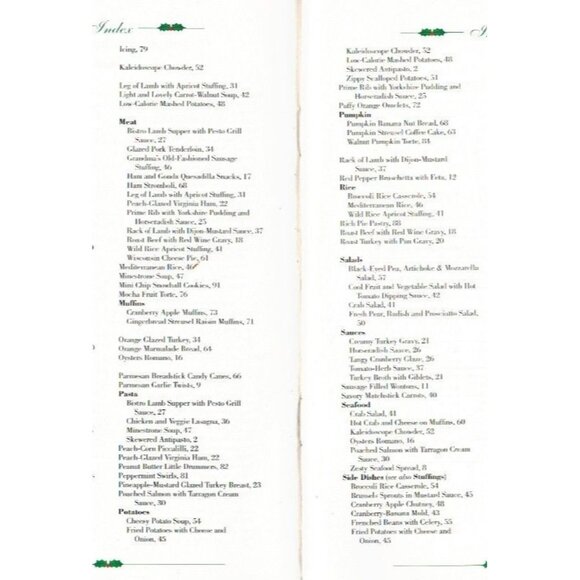 Treasury Of Christmas Recipes Paperback Cookbook Holiday Meals Cakes Desserts & - Picture 7 of 7